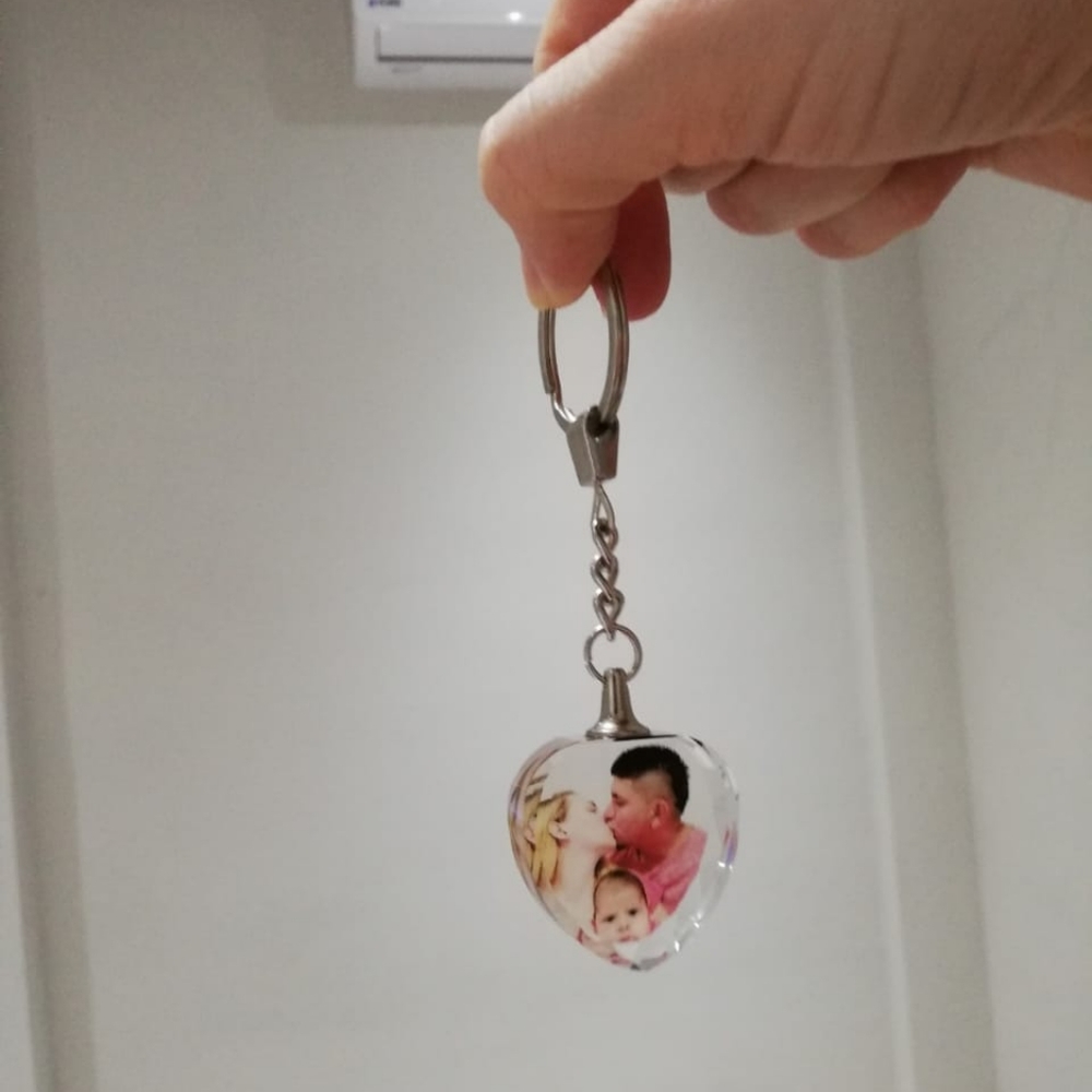 Custom photo necklace or keychain